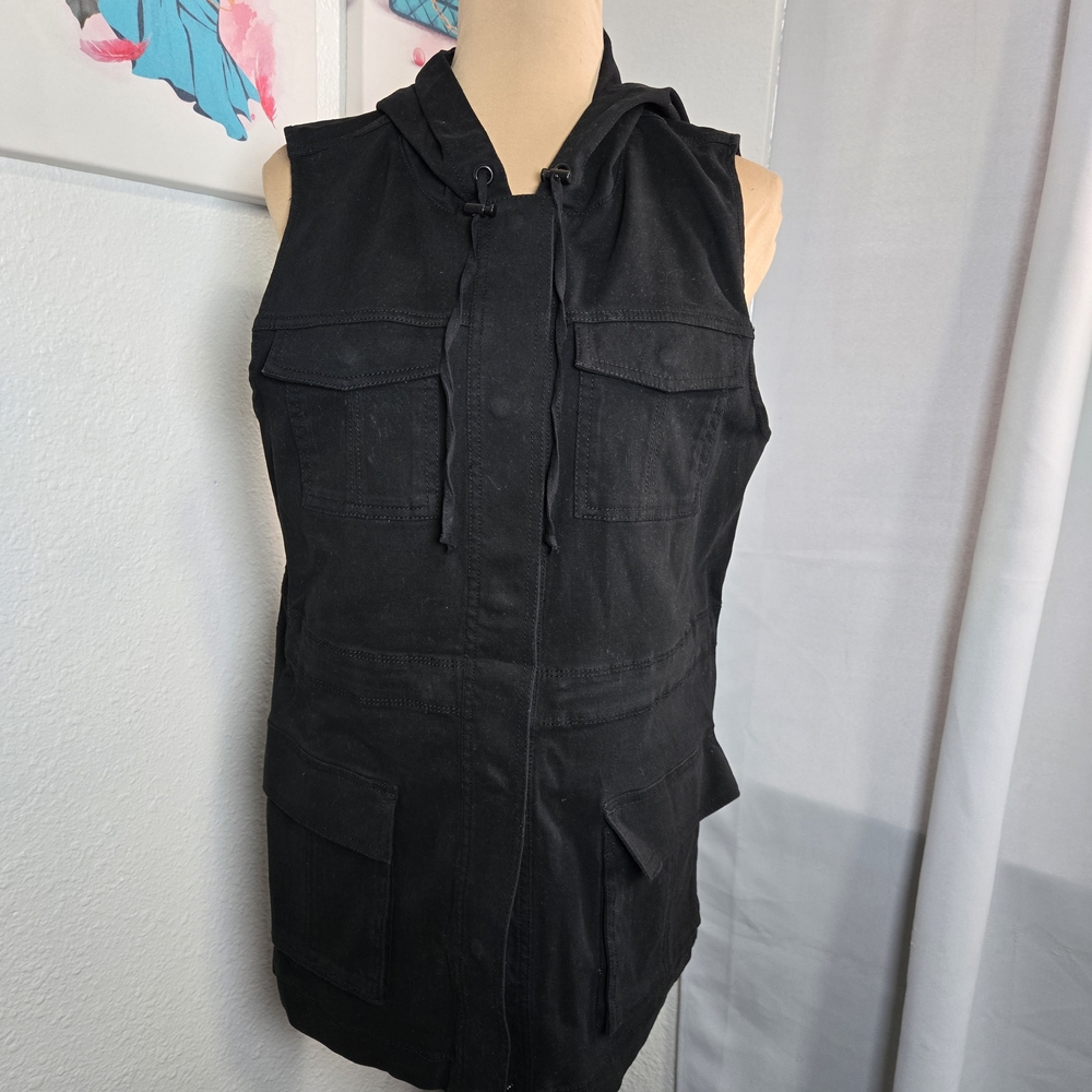 Matty M Black Cotton Blend Top